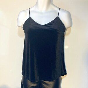 A New Day SZ L Classic black velvet camisole Whimsigoth Party Goth Formal Party